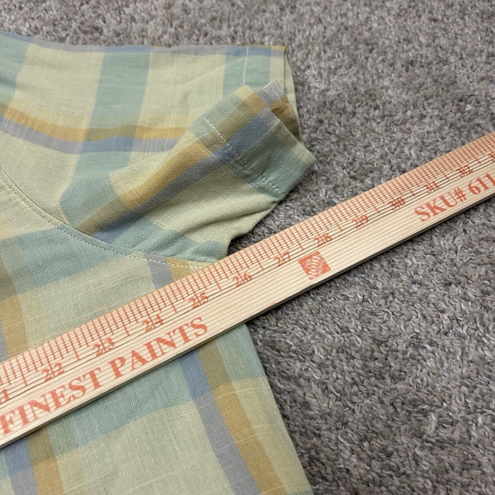 Carbon 2 Cobalt Shirt Men's XL Wildflower Plaid‎ Short Sleeve Button Up Colorful - Picture 5 of 8